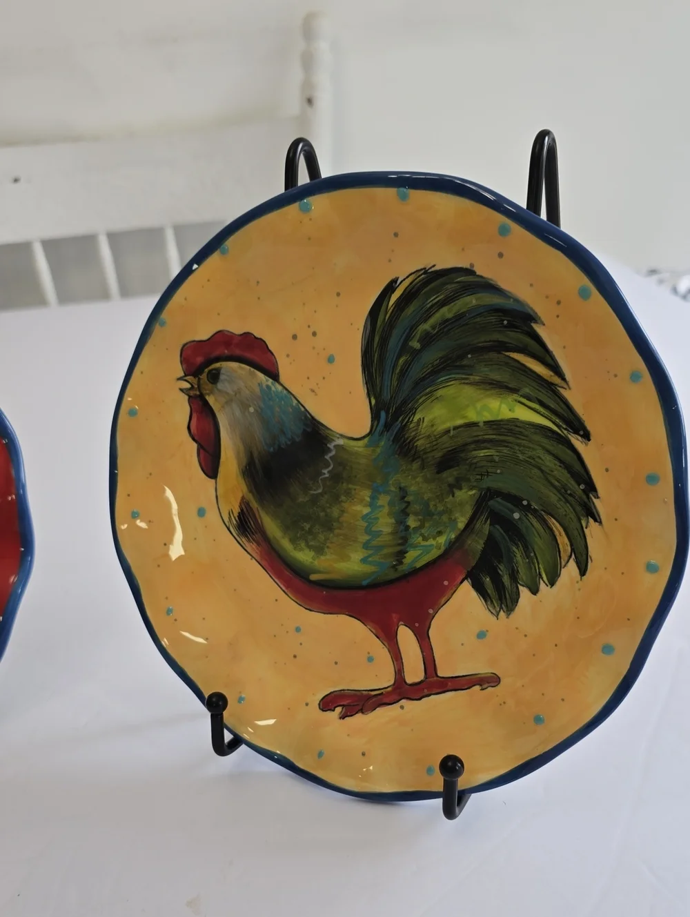 Susan Winget Set Of 2 Certified International Country Collage Salad Plates
